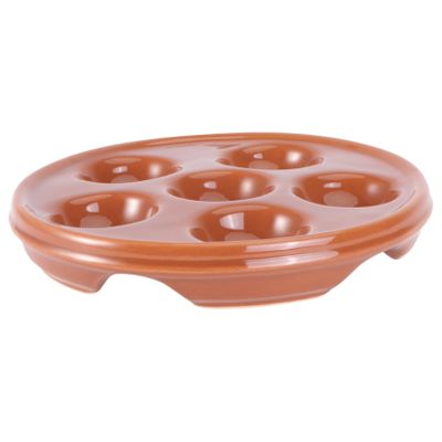 Alipis Ceramic Snail Baking Dish, Brown, Smooth, Durable, Dishwasher-Safe