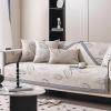 ZCXRYFL Non-Slip Chenille Sofa Throw for L/U-Shaped Sectionals, 110 x 160 cm, Khaki view 1