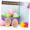 NUOBESTY Unfinished Wooden Easter Eggs, 3 Sets of 20 view 2