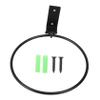 Sosoport 2-Piece Black Iron Wall-Mounted Plant Holder view 1