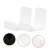 Veemoon 2-Piece Self-Adhesive Wall-Mounted Headphone Holder for Desktop Organization view 2