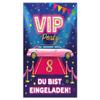 Junaversum 8 VIP Disco Girls Birthday Invitations with Envelopes, Bags and Stickers view 3