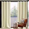 HUAXIQUE Blackout Curtain, 1 Piece, Heat and Cold Protection, Beige, 230 x 245 cm view 2