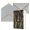 BEIVGOXL Printed Musical Instrument Greeting Cards with Envelopes, Light Gray view 2