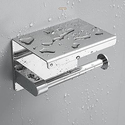 Self-Adhesive Stainless Steel Wall-Mounted Paper Towel Holder