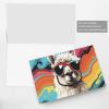 Alpaca with Sunglasses Blank Greeting Card, 6 x 8 in, with Envelope view 3