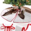 Christmas Tree Skirt, 30 in, Papillon in the Box view 3