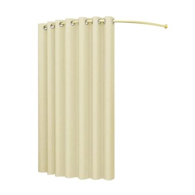 Freestanding C-Type Metal Fitting Room with Curtain