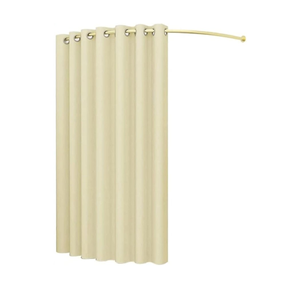 Freestanding C-Type Metal Fitting Room with Curtain