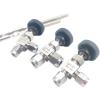 1pc Adjustable Right-Angle Needle Valve for 6/8/10/12 mm OD Tubes, 304 Stainless Steel, High Pressure, Acid-Resistant, Crane Card Set (10 mm) view 4