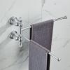 MKAK Bathroom Movable Towel Holder, 4-Tier Chrome Towel Bar, Bathroom Hardware, Gold, 3-Tier view 3