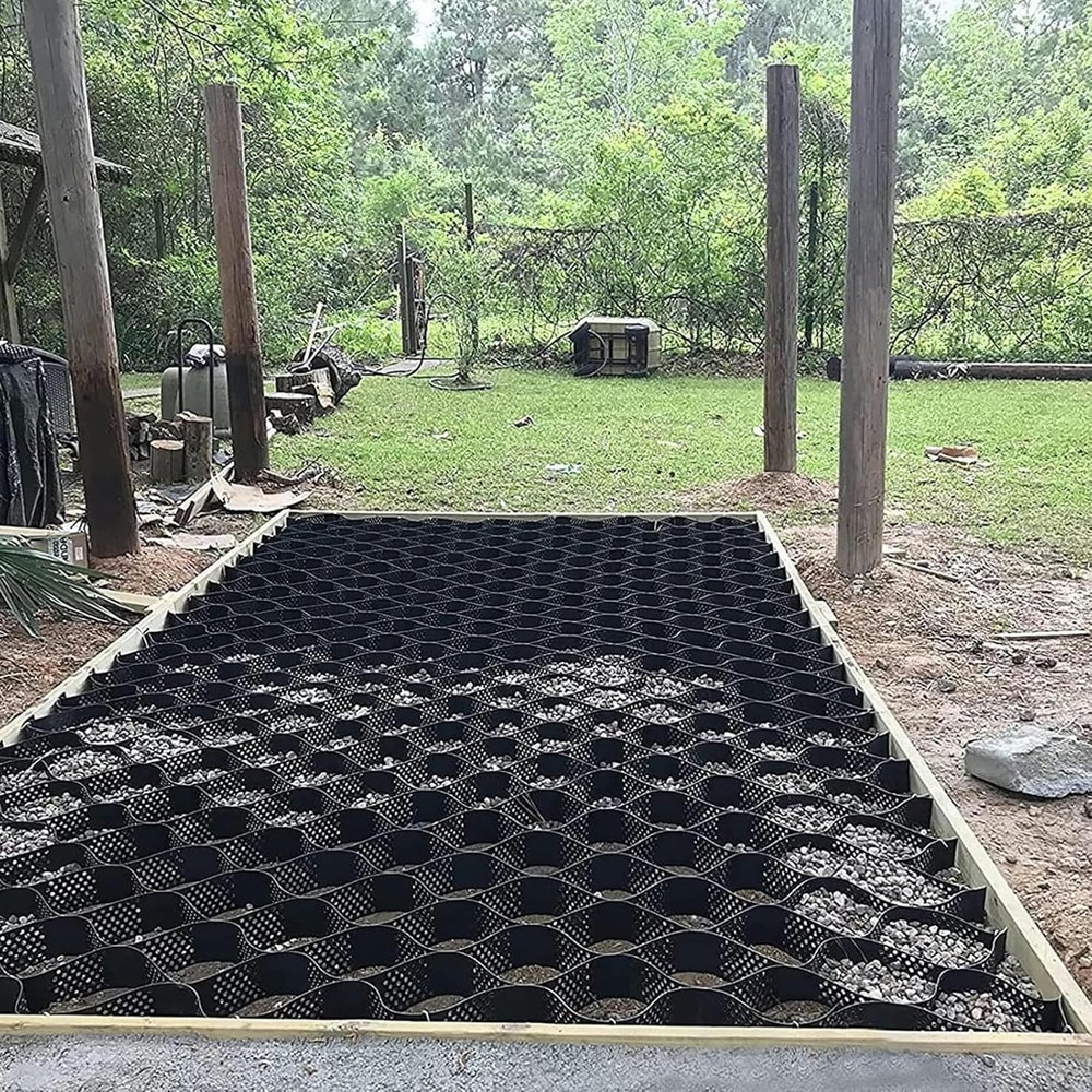 BTOIASYHF Heavy-Duty Geocell Gravel Grid, 5 cm High, Extra-Large and Cuttable