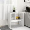 Lauuoeriau Side Table, White, 50 x 30 x 50 cm, Engineered Wood view 4