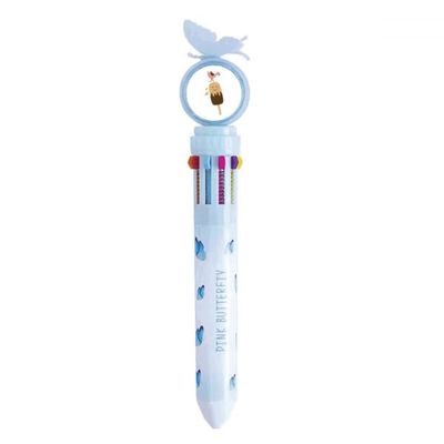 no/no Bird-Face Retractable Multicolor Ballpoint Pen