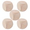 Aizuoni Blank Wooden Dice Blocks, 5-Piece Set view 1