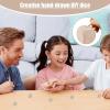 Aizuoni Blank Wooden Dice Blocks, 5-Piece Set view 3