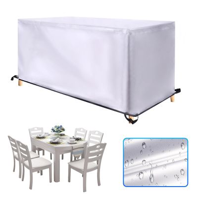 KADING Patio Furniture Cover, 190 x 180 x 60 cm, 420D Oxford Fabric, Waterproof UV-Resistant Cover for Rectangular Furniture Sets