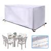 KADING Patio Furniture Cover, 190 x 180 x 60 cm, 420D Oxford Fabric, Waterproof UV-Resistant Cover for Rectangular Furniture Sets view 1