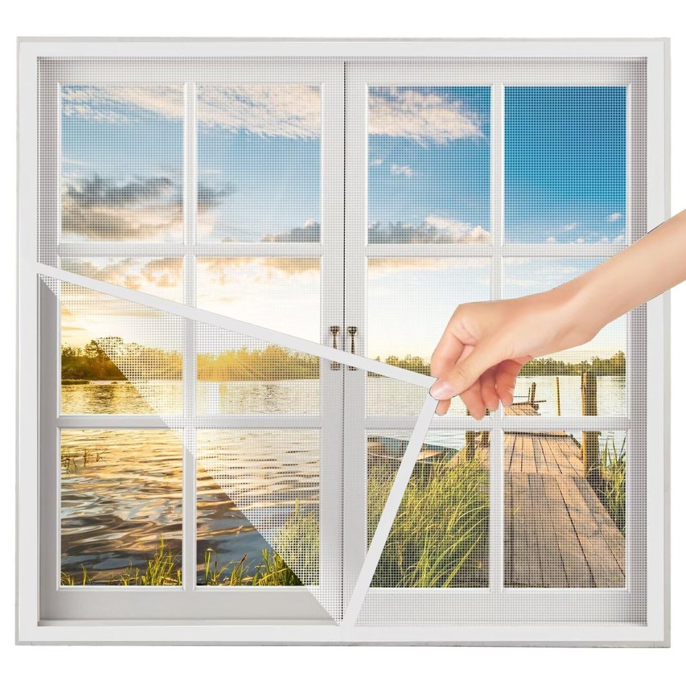 Pollen Protection Window Screen, 85 x 155 cm, White