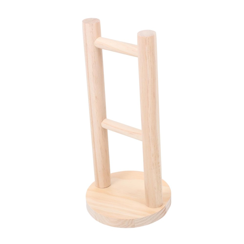 Wooden Headphone Stand with Round Base for Headsets, Sturdy