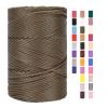 Macrame Cord 3 mm x 225 m, Cotton-Polyester Yarn for Crochet, Bags and Baskets (26.1 pcs.) view 1