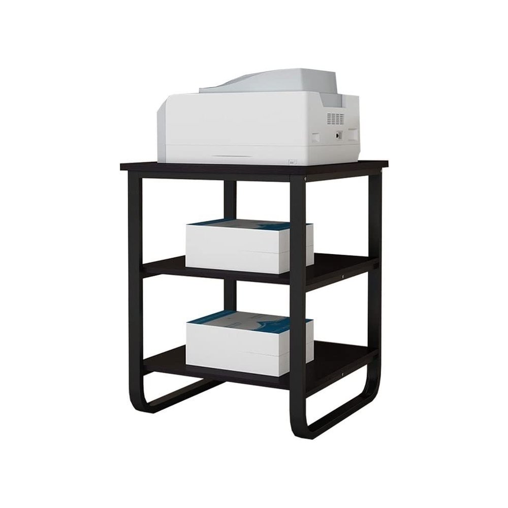 UHJKLA Printer Stand and File Storage Shelf, Multi-Tier Heavy-Metal Floor-to-Ceiling Printer Rack