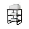 UHJKLA Printer Stand and File Storage Shelf, Multi-Tier Heavy-Metal Floor-to-Ceiling Printer Rack view 1