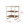 UHJKLA Printer Stand and File Storage Shelf, Multi-Tier Heavy-Metal Floor-to-Ceiling Printer Rack view 2