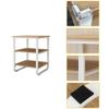UHJKLA Printer Stand and File Storage Shelf, Multi-Tier Heavy-Metal Floor-to-Ceiling Printer Rack view 3