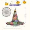 SKKNT Adult Halloween Witch Hat with Donut Print view 3