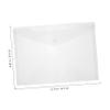 VILLCASE A4 Document Envelopes, 40-Pack, Plastic Snap-Button Folders, Portable and Water-Resistant view 2