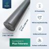 diconfa Hard PVC Round Rod, Dark Gray, 8 mm x 310 mm view 2