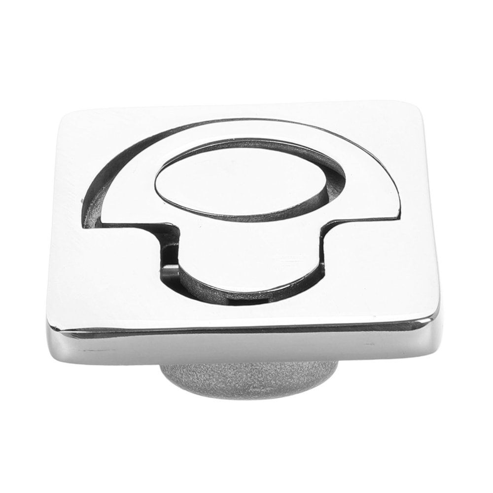 Square Stainless Steel Pull Ring Latch for Deck Hatches and Cabinets