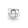 Square Stainless Steel Pull Ring Latch for Deck Hatches and Cabinets view 2