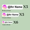 12 White Personalized Insta Stickers – Custom Logos and Text | Waterproof, Transparent, Kiss-Cut | Social Media Stickers view 2
