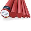 diconfa Red PVC Round Rod, Cut to Size – 8 × 840 mm, Deburred view 1