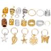 Dreadlock Hair Rings, 146-Piece Metal Dreadlock Jewelry view 1