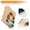 Palm Sunset Napkin Holder, Acrylic, 1 Pack view 4