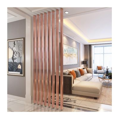 Room Divider Fence, Metal Iron, Round, with Base and Top Pieces, for Laundry Room/Balcony/Stairwell/Entrance, Privacy Screen, Pink, 170 cm High