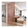 Room Divider Fence, Metal Iron, Round, with Base and Top Pieces, for Laundry Room/Balcony/Stairwell/Entrance, Privacy Screen, Pink, 170 cm High view 1