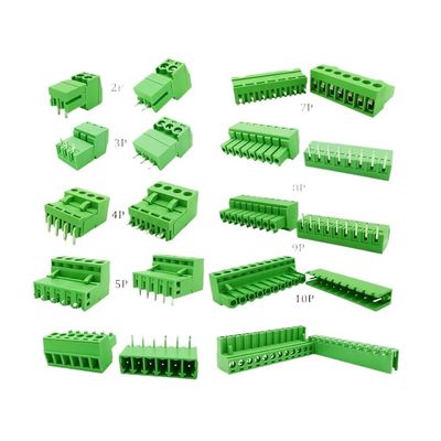 RUAJOGYNVM 5-Pair 15EDG/KF2EDG PCB Screw Terminal Blocks, 3.5 mm, Right Angle, 5-Pin