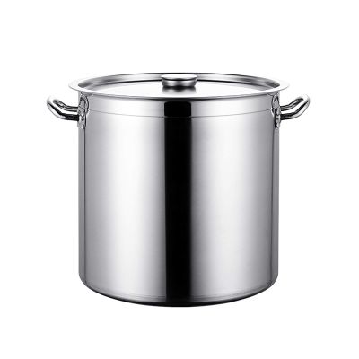 WJFTODAY Stainless Steel Stockpot with Lid, Large Soup Pot, 5 Sizes, Silver