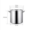 WJFTODAY Stainless Steel Stockpot with Lid, Large Soup Pot, 5 Sizes, Silver view 2