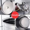 WJFTODAY Stainless Steel Stockpot with Lid, Large Soup Pot, 5 Sizes, Silver view 3