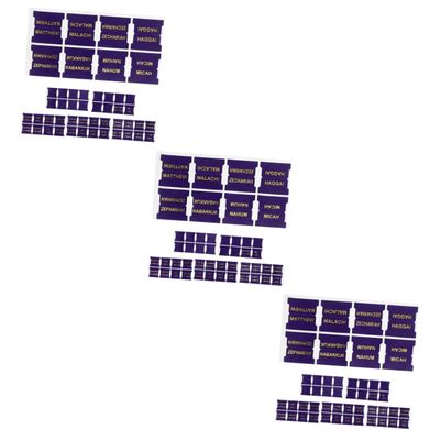 NUOBESTY 3 Sets of PU Bible Study Index Tabs, Blank Stickers for Study Bibles