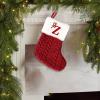 Embroidered Christmas Stocking with Letter Z, 19 x 14 cm view 3