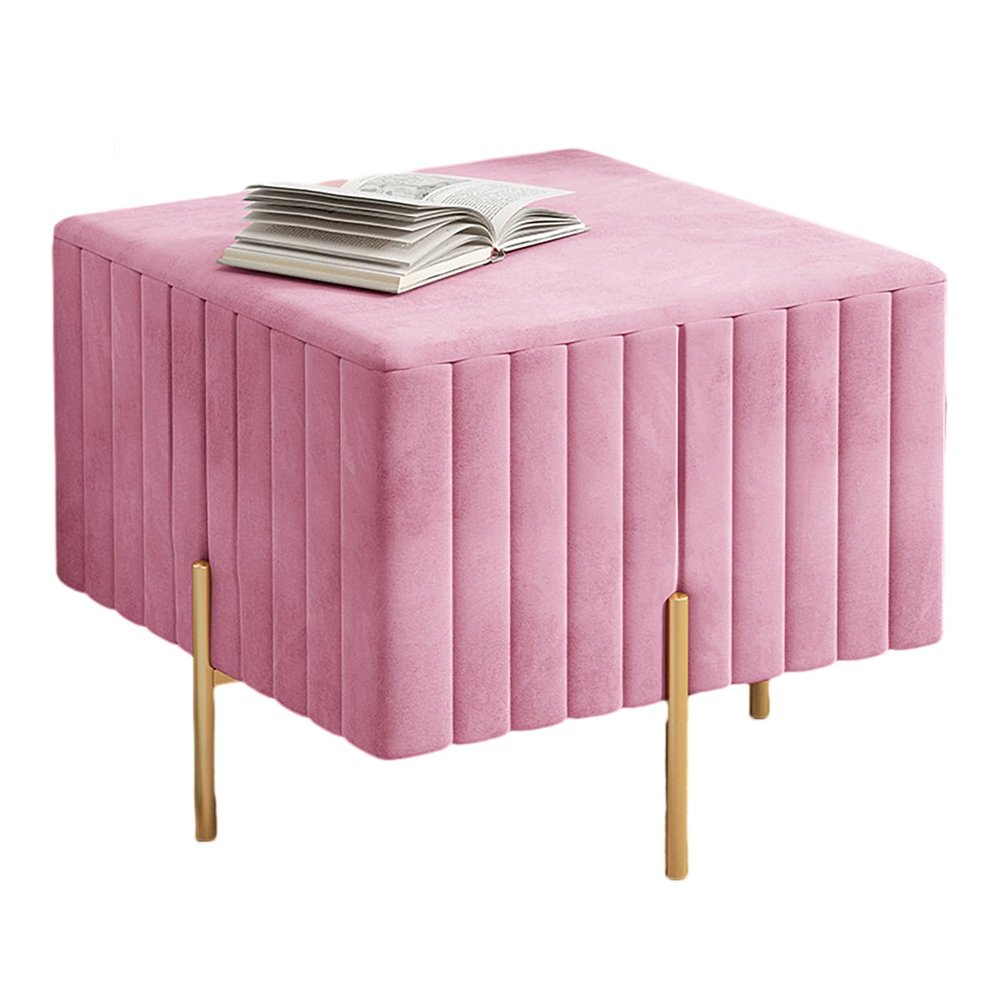 Modern Shoe Bench with Cushion and Storage