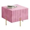 Modern Shoe Bench with Cushion and Storage view 1