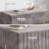 Modern Shoe Bench with Cushion and Storage view 4