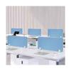 KUANGGE Desk Privacy Divider for Offices, Classrooms and Libraries, Easy to Clean, Freestanding, No Drilling Required (Blue, 30 x 100 cm) view 2